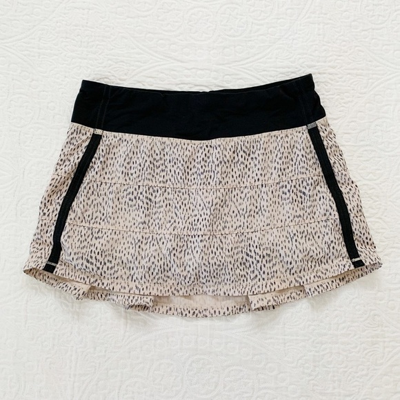 Lululemon Pace Rival Skirt II, Dottie Dash Grain / Black - Picture 2 of 7